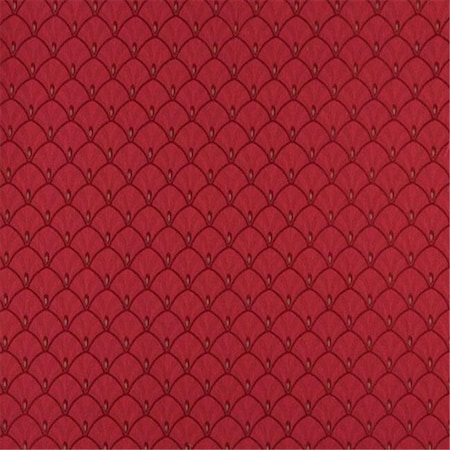 Designer Fabrics Designer Fabrics D302 54 in. Wide ; Red And Green Fan Jacquard Woven Upholstery Fabric D302